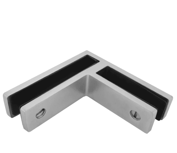 Railing Connectors - 90° Glass-To-Glass - Small - Square